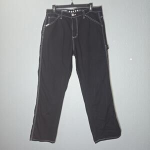 Fivestar General Service Pants Womens 34" X 41" Black High Waist Wide Leg